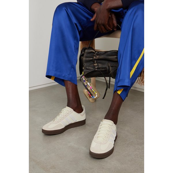 클로트 가젤 비즈 장식 스웨이드 트림 가죽 스니커즈 1647597352765925