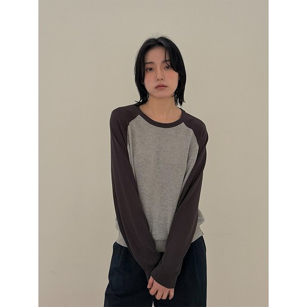 Viscose Raglan Knit_Charcoal