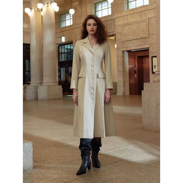 TWS COLLAR BUTTON CLASSIC DRESS _2 COLOR