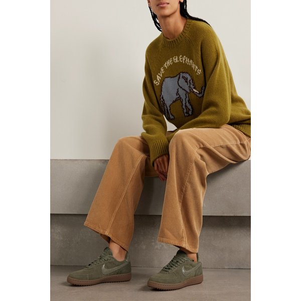 필드 제너럴 스네이크 이펙트 가죽 트리밍 스웨이드 스니커즈 46376663162986405