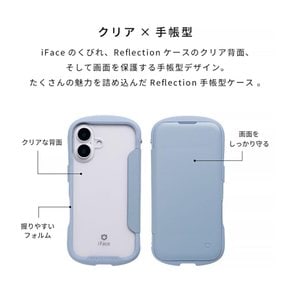 iFace Reflection iPhone 16 Pro 케이스 수첩형 투명 블랙