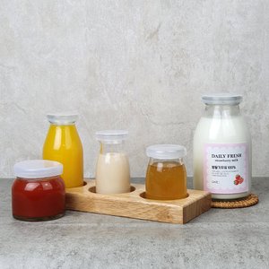 엠아이알 유리병 우유병 5종(택1) 음료 디저트 저장용기 밀폐용기 공병판매
