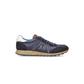 [MEN LUCY NAVY] 23FW 남성 네이비 가죽 스니커즈 HTSO3F852N5