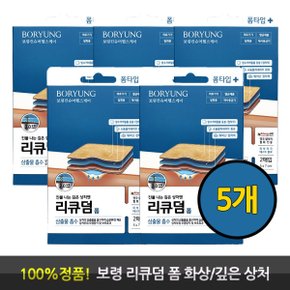 리큐덤 폼 깊은 상처에 소듐알지네이트 함유 2매입 5개 진물 흡수 폼