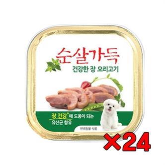 ATY 펫 유산균 함유 반려댕 오리 습식캔x24 말랑한사료 개밥 (S7399625)