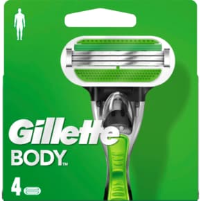 질레트 Gillette 바디 남성용 바디 면도기 날 4개입