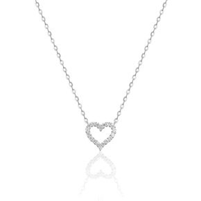 14K/18K 랩다이아몬드 하트파베 S 목걸이(LN3048)