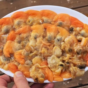 국내산 제철 손질 갈미 조개살 250g x 2개 급냉 샤브샤브 명주 조개
