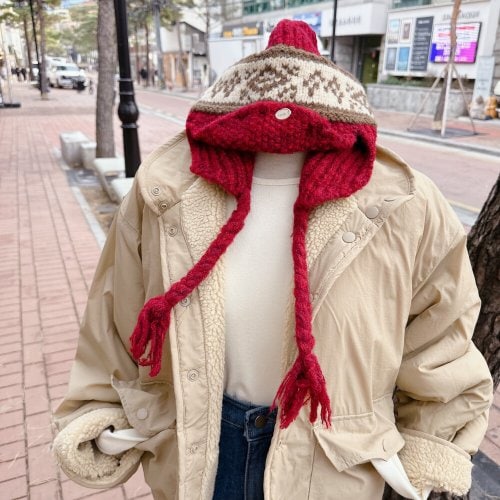 보블리에 / 윈터 노르딕 귀도리 모자