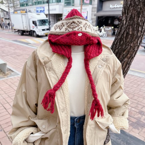 보블리에 / 윈터 노르딕 귀도리 모자