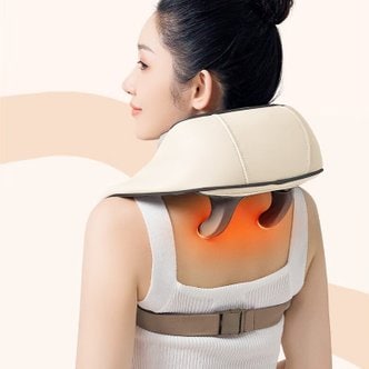 OMT 토어스 목 어깨 마사지기 주무름 지압 온열 충전식 무선 안마기 OMS-4HD
