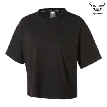 다이나핏 LINZ (린츠) 편안한 실루엣 크롭 여성 반팔티 (Black) (YWM22262_Z1) GNWT