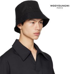 크링클 버킷햇 블랙 사파리모자 남녀공용 W231AC53929B