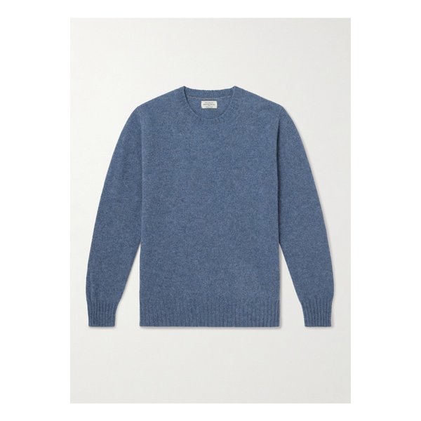 하트퍼드 브러시드 셰틀랜드 울 스웨터 블루 46376663162884259