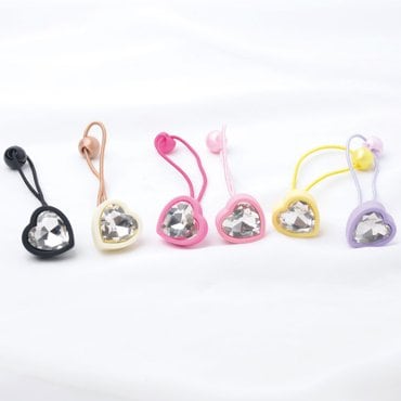 메르시밴드 하트보석 헤어끈 2P-SET