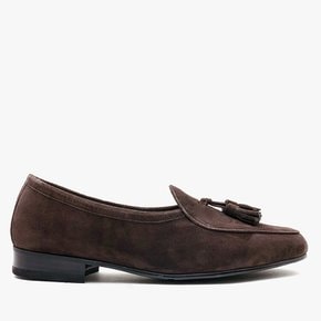 Belgian Tassel Loafers D.Brown Suede / ALC045