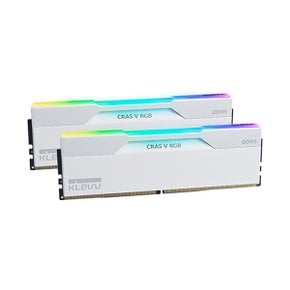 ESSENCORE KLEVV DDR5-6000 32GB CL30 CRAS V RGB WHITE 패키지 메모리 (16Gx2) 서린