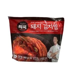 백종원의 빽쿡 돼지김치찜 650gx4_냉장