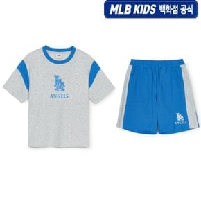 [백화점 공식]25SS  바시티 배색 레터 로고 티셔츠 세트  7ATSV0253-41MGL/7ASPV0253-41MGL