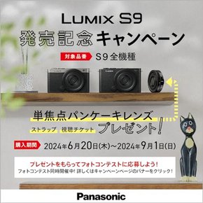 (파나소닉) S9K-S DC-S9K-S 파나소닉 풀사이즈 램러리스 싱글 뷰 카메라룸믹스 표준 돋보기
