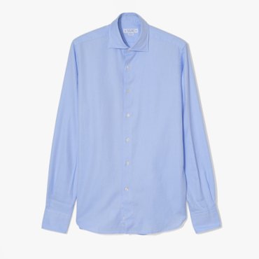 샌프란시스코마켓 오리안/(ST)SLIM WASHED DIAGONAL SHIRT /화이트/라이트블루/ ORD2M40001