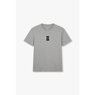 ARMANI EXCHANGE AX 남성 테이핑 로고 그래픽 티셔츠-  그레이(A415130037)