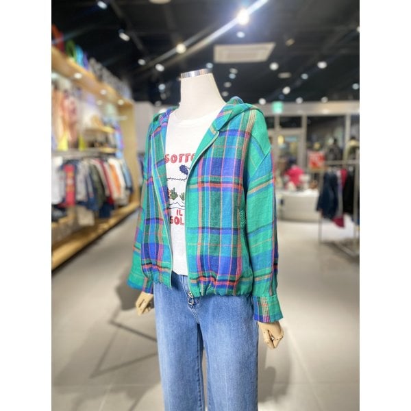 [여주점] 체크 후드 점퍼 (BAJPA7631)