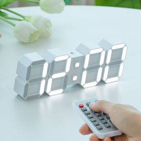 플라이토 코드리스 무선 인테리어 3D LED 탁상 벽시계 19cm[34237695]