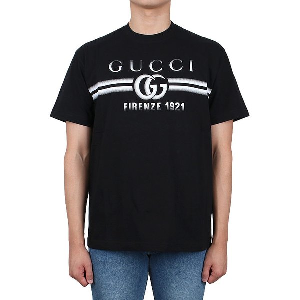 [시흥점] 25FW GG 프린트 저지 코튼 반팔티 (785345 XJGKJ 1070)