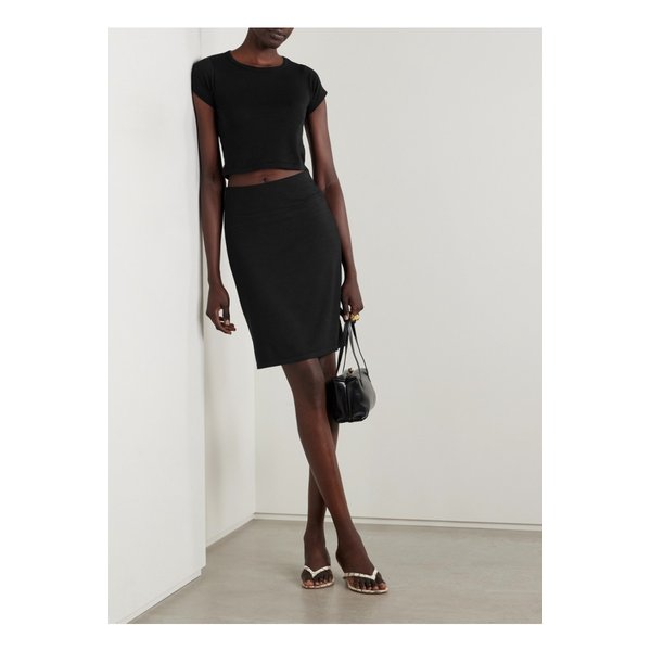 스킴스 스무스 레이어 저지 스커트 옵시디언 블랙 1647597360171324