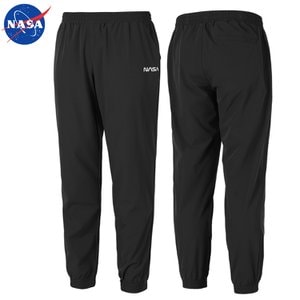 NASA 나사 남녀공용 우븐 조거팬츠 N-354PBK 남자 여성 빅사이즈 트레이닝 운동복 밴딩바지