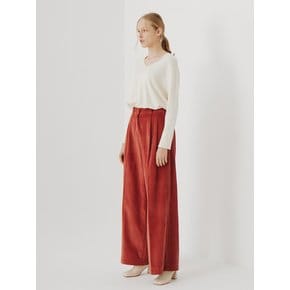 planet-50 corduroy tuck wide pants