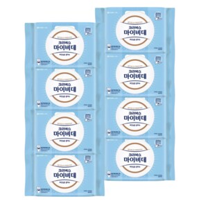 마이비데 물티슈 대용량 캡형 60매 x 8팩 클린케어 화장실용 비데용 물에녹는 비데티슈