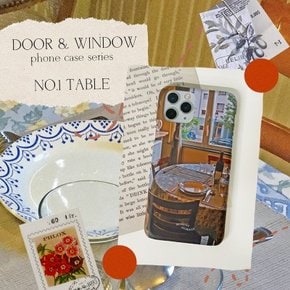 DOOR & WINDOW hard phone case - table 무광 하드 폰케이스