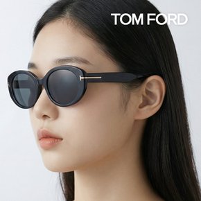[소비자가655000원][한정수량] 톰포드 TF1292K 01A 스퀘어 라운드 오벌형 뿔테 명품 선글라스