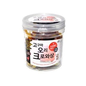 반려동물 강아지 간식 고구마 오리 크로와상 200g