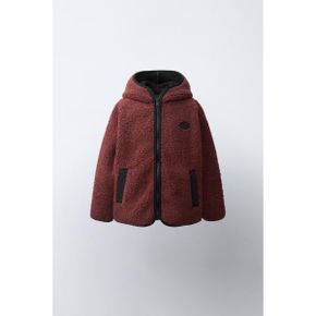 ZARA 자라 키즈 FAUX 시어링 자켓 재킷HOOD Reddish 5070551609 5070551 1397170