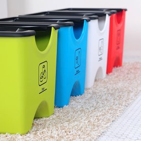 에코홀릭 재활용 분리수거함 60L 3단 (총 180L)