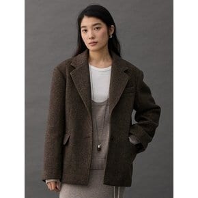 HOSI WOOL JACKET - BROWN