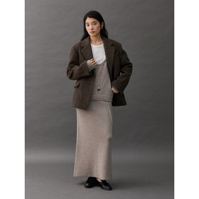 HOSI WOOL JACKET - BROWN