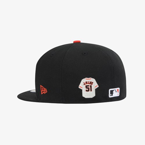 MLB 샌프란시스코 자이언츠 이정후 플레이어 저지 피티드캡 블랙 15206391