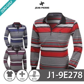 [JEAN PIERRE] 쟌피엘 컬러 스트라이프 PK 카라티셔츠 Model No_J1-9E278