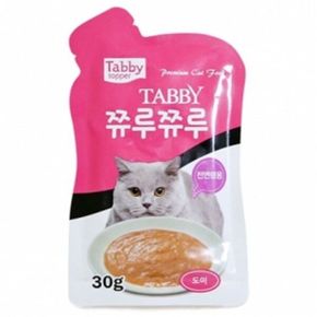 D18 고양이 간식 쮸루쮸루 도미30g X12개