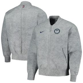 4637651 Nike Mens Gray Team USA Media Day Look Performance Full-Zip Jacket