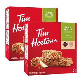 Tim Hortons 팀 홀튼 사과 튀김 그래놀라 바 피넛프리 5개 2팩