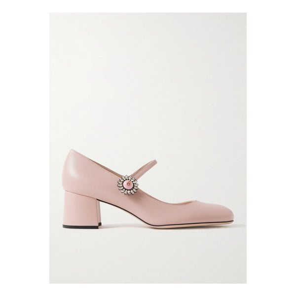 장식 가죽 메리 제인 펌프스 55mm 블러시 46376663162844843