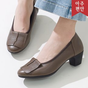 4cm 소가죽 우레탄창 국내생산 리본 펌프스 구두 힐 111258