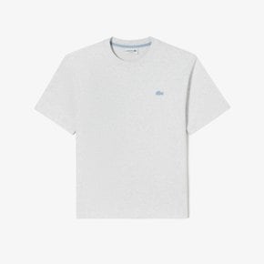 (남성) 베이직 릴렉스핏 컬러크록 라운드 반팔 티셔츠(TH115E-54G CCA)멜란지그레이