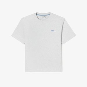 라코스테 (남성) 베이직 릴렉스핏 컬러크록 라운드 반팔 티셔츠(TH115E-54G CCA)멜란지그레이