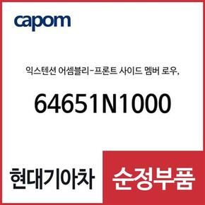 익스텐션-프론트 사이드 멤버 로우, (64651N1000) 디올뉴 그랜저, 디올뉴 그랜저 하이브리드